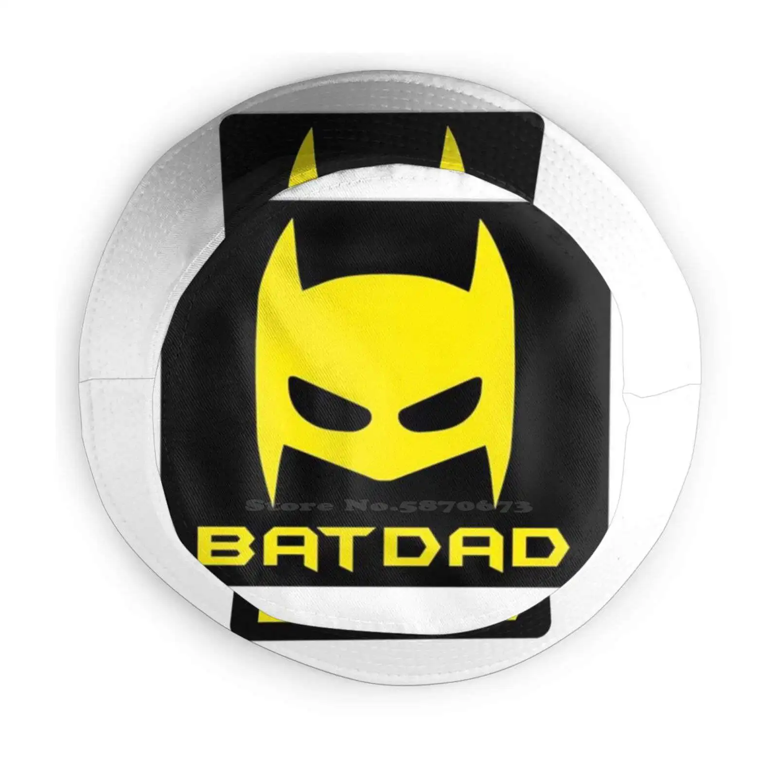 Панама в складном стиле с надписью Bat-Dad |
