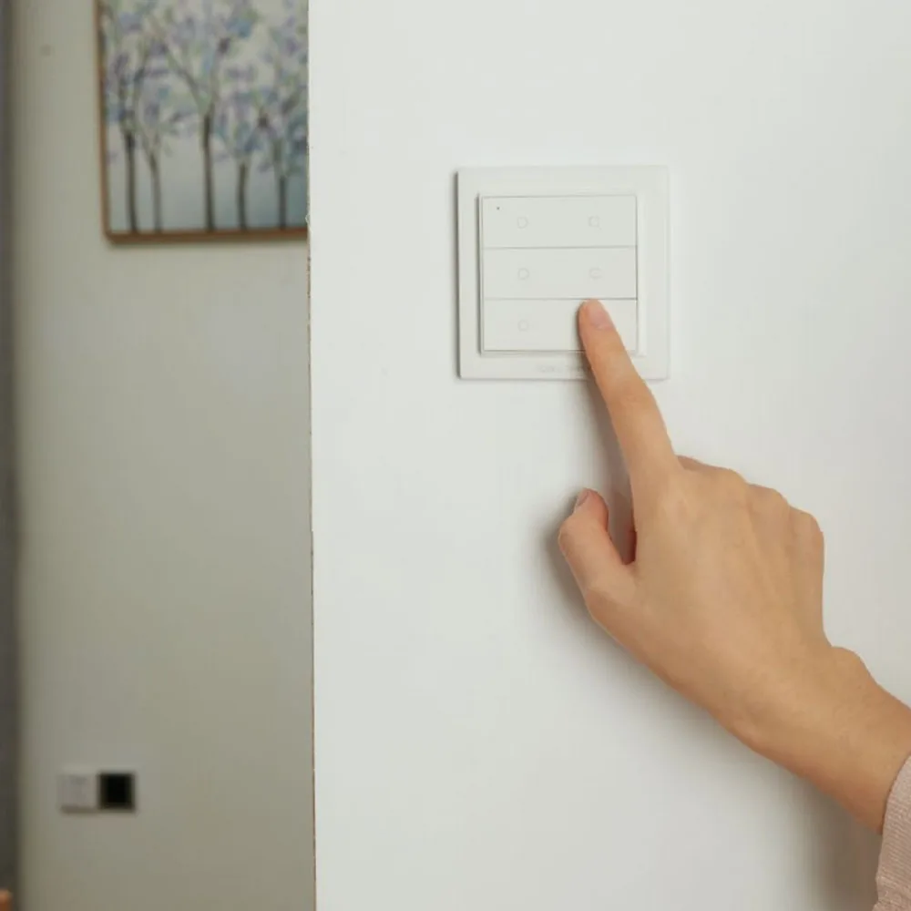 Международная версия Xiaomi Aqara Opple беспроводной смарт-переключатель без проводки требуется работа с Mijia App Apple HomeKit настенный переключатель