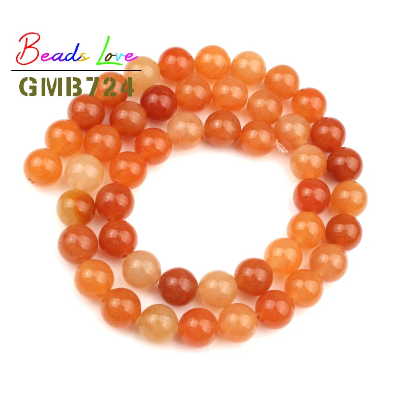 Бусины Из Натурального Красного кварца с авантюрином для изготовления ювелирных