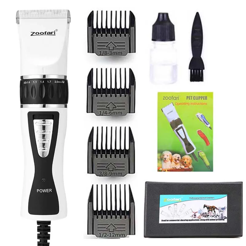 

Pet Ceramic Blades Professional Hair Clippers for Dogs and Cats Low-noise Hair Clippers Exquisite Body with Wires No Skin Damage