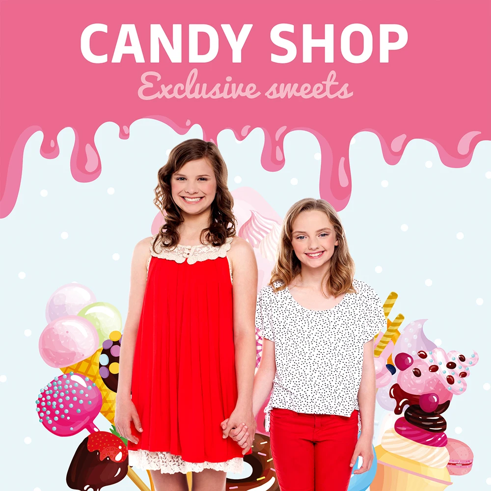 Фоны для фотостудии с конфетами Кондитерские фоны | Электроника