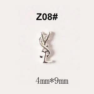 Z08 100 шт./лот 3D сплав пчела корова голова украшение ногтей золотые украшения для ногтей и украшения для ногтей аксессуары для ногтей для художественного оформления ногтей, украшения для ногтей - Цвет: Z08