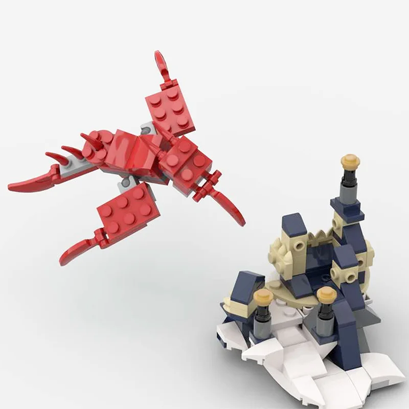 Город МОС серии миниатюрные Фэнтези Замок холмы украшения Сборная модель