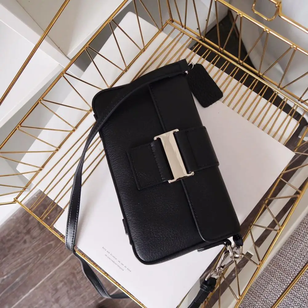 

free shipping 2020 the new style fashion and lady cover genuine cow leather women one shoulder bag crossbody bag22 cm5 color