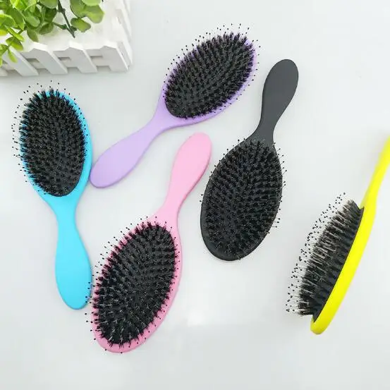 

New pig bristle airbag massage hair comb hair salon special shape straight hair comb