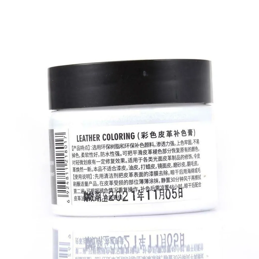 

Car Leather Seat Refurbishment Repair Leather Repair Filler Wipe Repair Cream Patch Dyed Complementary Color Renovation Add tool