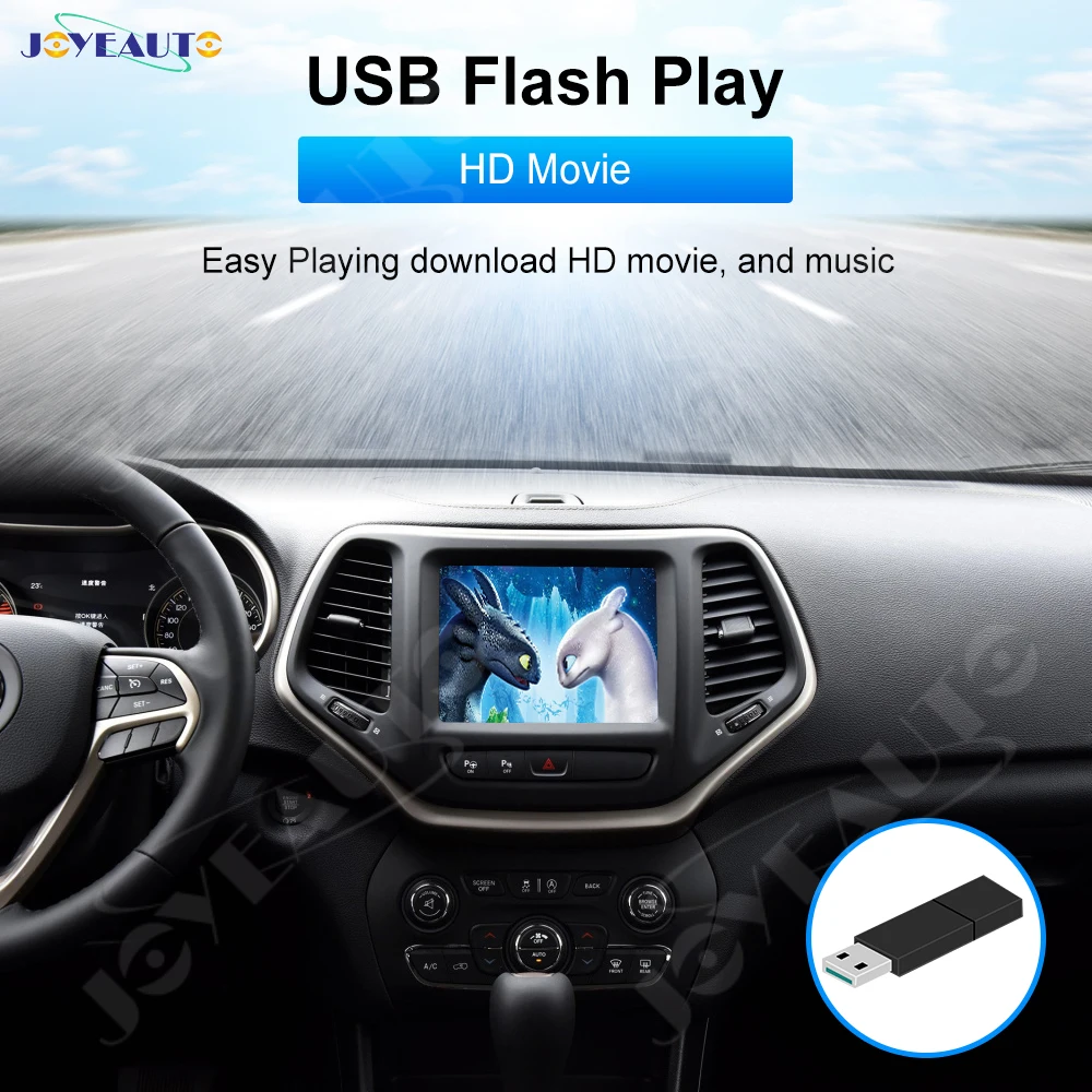 Беспроводной модуль JoyeAuto для Jeep Grand Cherokee XJ KL Wrangler Compass Commander Apple Carplay Android