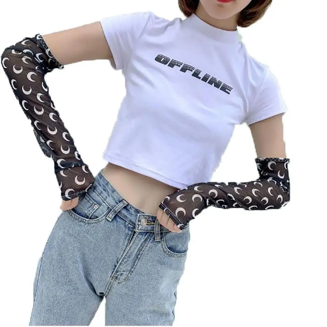 Нейлоновые нарукавники Mangas грелки летние спортивные УФ Защита для бега и езды на