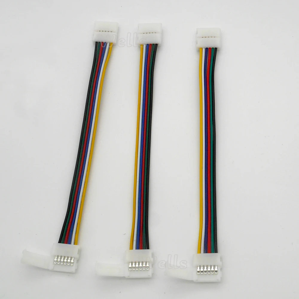 Светодиодная лента 5 шт./лот 12 мм 6 контактов RGB + холодный белый теплый свет