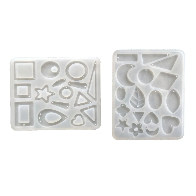 

Crystal Epoxy Resin Mold Geometry Pendant Casting Silicone Mould DIY Making Tool P0RF