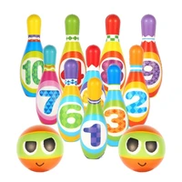 children pu solid bowling game set colorful pattern bowling supplies sports bowling game parent child interactive indoor sports