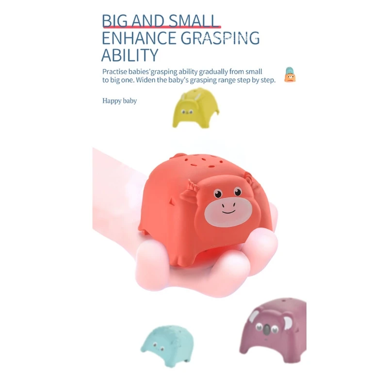 Набор из 8 пластиковых чашек уличная пляжная игрушка для бассейна Штабелируемая