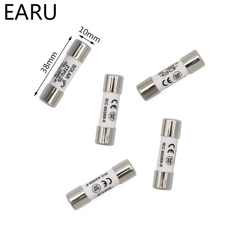 1 Set 1P 2P 3P 4P Parallel Fuse Holder 10*38mm High Voltage Solar PV1000V DC Fusible PV Fuses 3A To 30A Protection System | Обустройство