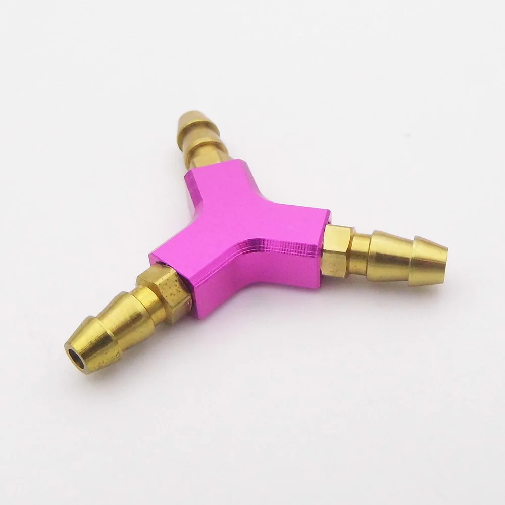 1PC 3-Ways Y Shape Water Nipple Fuel Nozzles Splitter Diverter for 3-4mm Silicon Tube RC Boat Speed MONO Catamaran Car Model