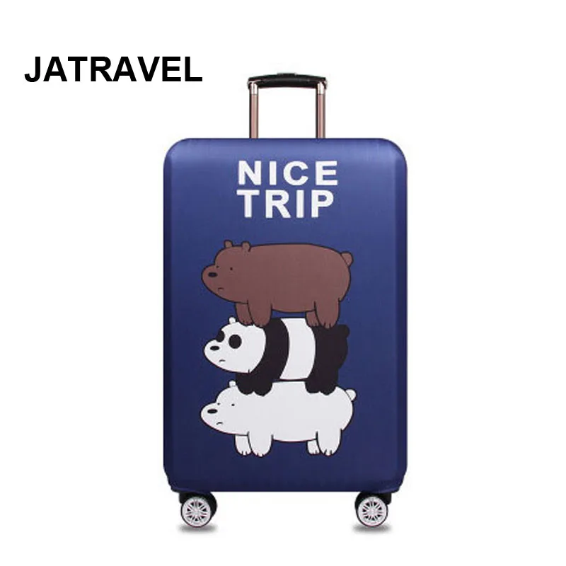 JATRAVEL эластичный Чехол для багажа толстый мультфильм чемодан защитный чехол подходит 18-32 чемодан Чехлы дорожные аксессуары