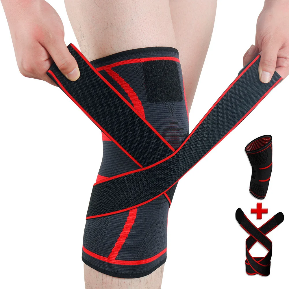 

New Compression Band Knitted Sports Kneepad Badminton Running Fitness Kneepad Outdoor Mountaineering Kneepa L1