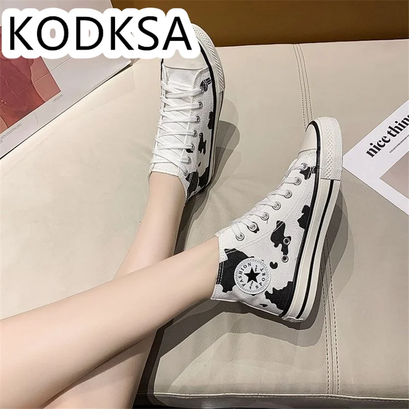 

2021 Milk Doodle High Top Canvas Shoes Spring And Summer New Students Joker Tidal Board Shoes