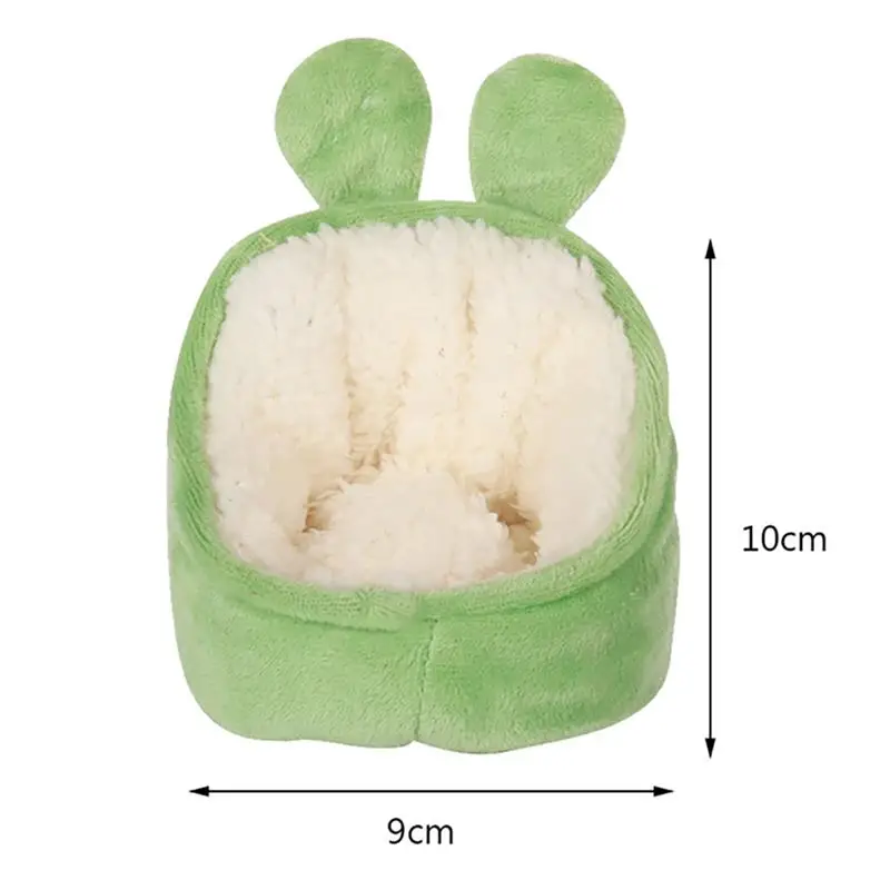 

Small Animals Sleeping Cushion Bed Portable Warm Winter Hamster Sleeping Cushion House Nest Guinea Pig Bed