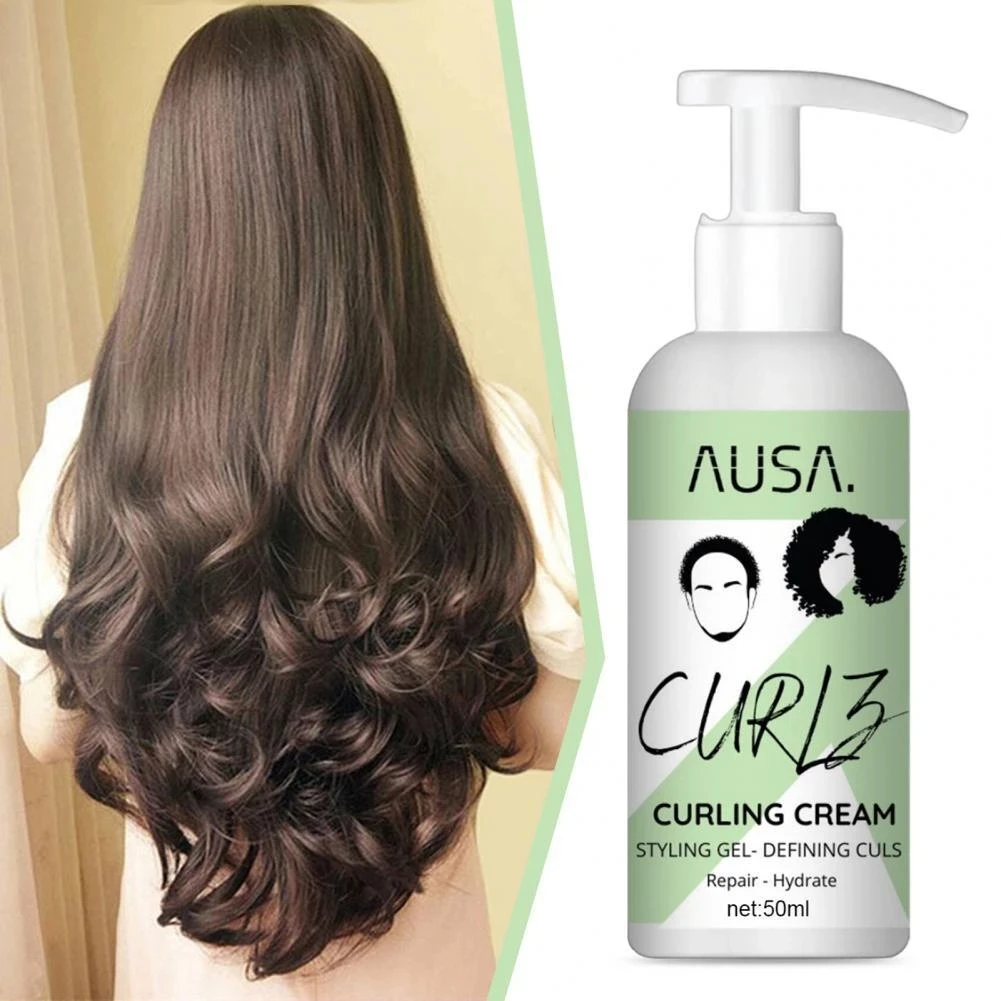 

50 ml Instant Effect Drying Frizz Control Hair Curling Enhancer Moisturizing Styling Repair Curling Essence Hair Care Elastin