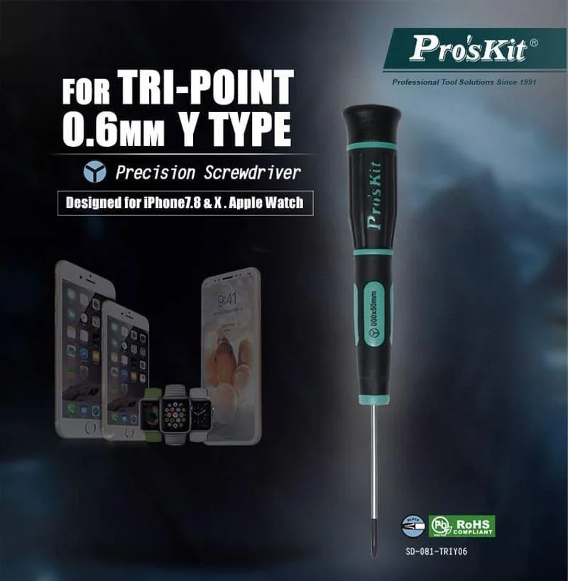 

Pro'sKit SD-081 TRIY06 Multi-Purpose Precision Screwdriver Set For Repair Iphone Cellphone PC Small Electronic Products Tool