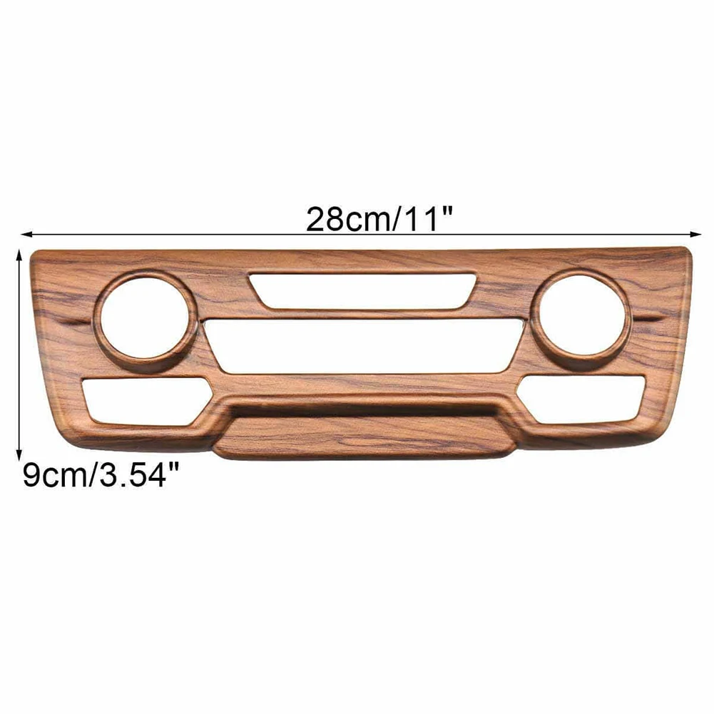 

CRV CR-V 2017-2019 Peach Wood Grain Center Console CD Panel Cover Trim Fit for Honda