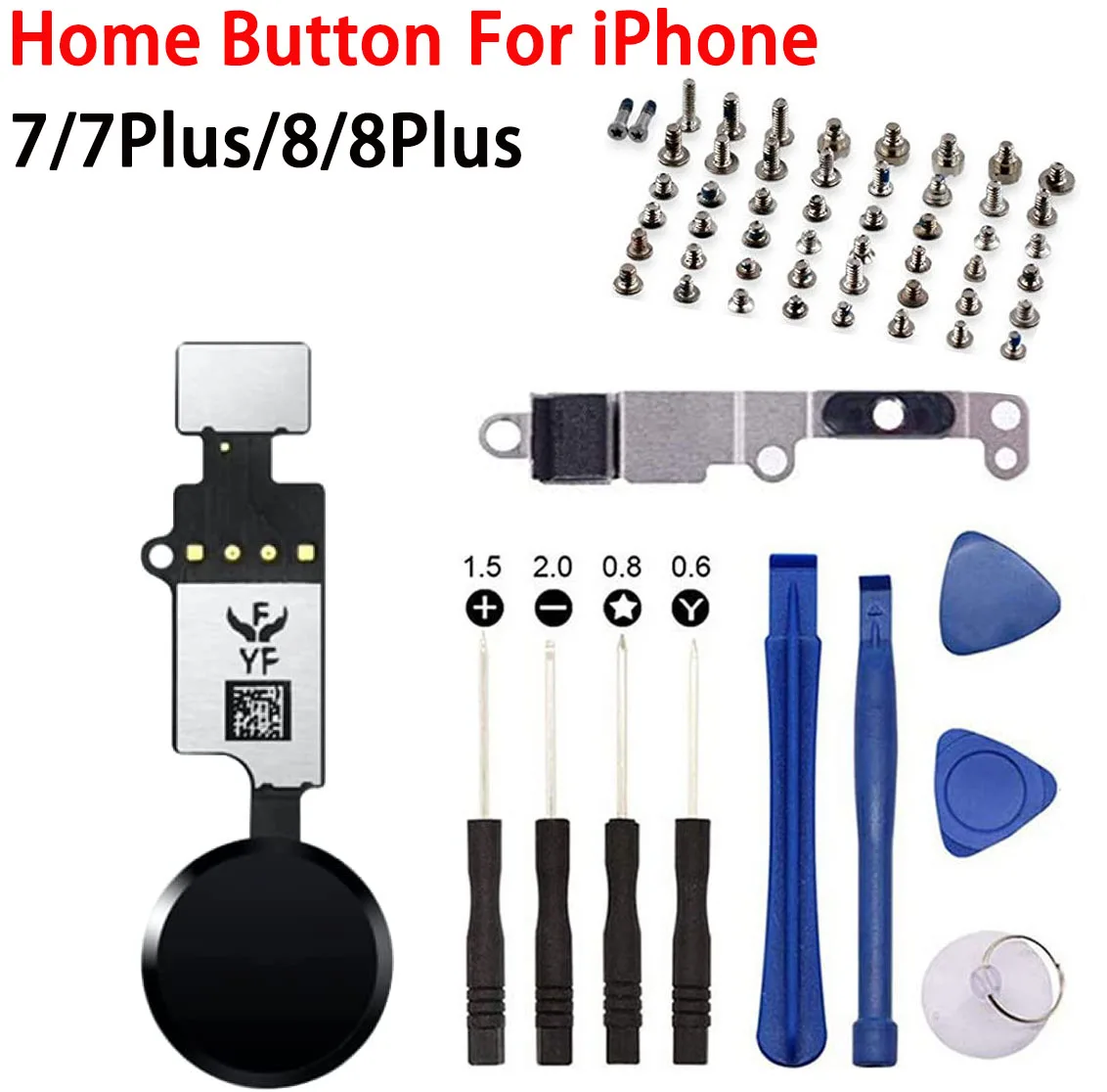 

Новейшее меню основная кнопка домой ключ гибкий кабель в сборе с ремонтными инструментами Замена для iPhone 7 7Plus 8 8Plus