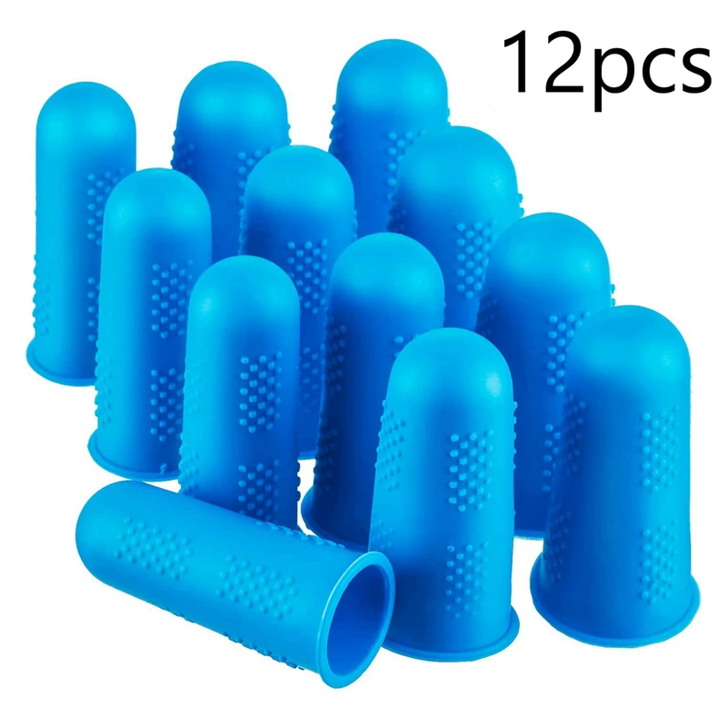 Practical 12 Pcs Hot Melt Adhesive Finger Caps Silicone Protectors for Glue Wax Rosin Resin Honey Adhesives | Дом и сад