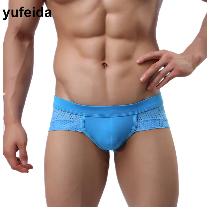 

Yufeida Sexy Mens Underwear Briefs Modal Mesh Breathable Low Rise Underpants Mens Briefs Male Gay Sissy Panties Bulge Pouch