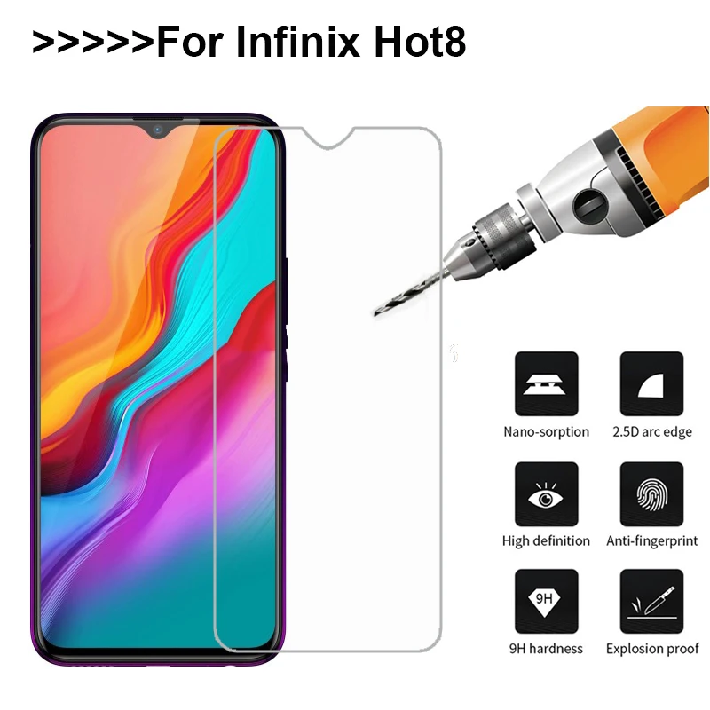 Для Infinix smart 2 HD Pro закаленное стекло для Hot 6x S3 S3X 6 Защитная пленка экрана 5