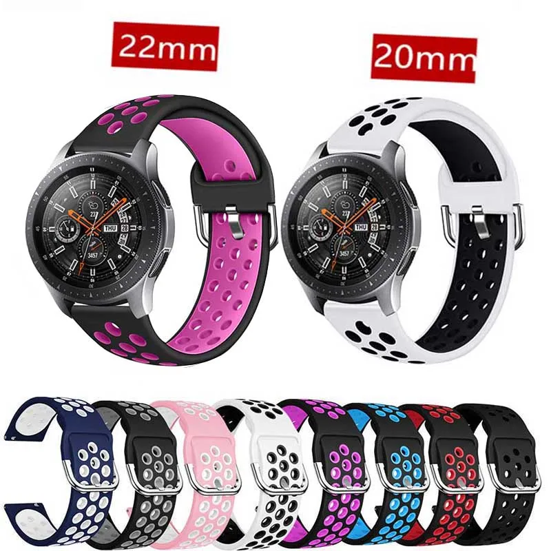 Ремешок для samsung gear S3 S2 sport Frontier Classic galaxy Watch active 42 мм 46 Band huami amazfit gtr bip 22 20 huawei GT 2 |