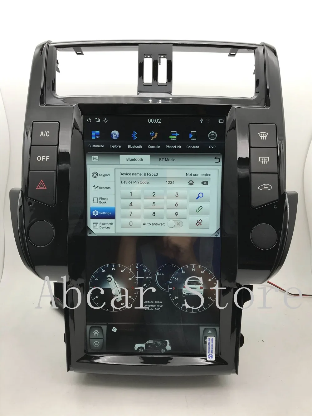 13,6 ''Tesla стиль Android 8,1 ips автомобильный dvd-плеер gps навигация для Toyota Land Cruiser Prado 150 радио