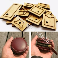 cute round zipper coin bag die cutting knife blade mold diy leather craft metal hollowed puncher dia75mm thick 40mm