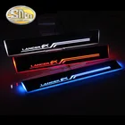 Водонепроницаемая подвижная акриловая педаль SNCN, накладка на педаль, Накладка на порог, подсветка для Mitsubishi Lancer 2009 - 2015