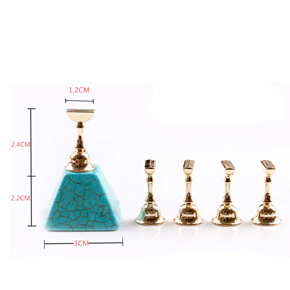 

Japanese Nail Art Chess Piece Chessboard Practice Stand Turquoise Chess Piece Practice Base Display Practice Nail Piece Rack