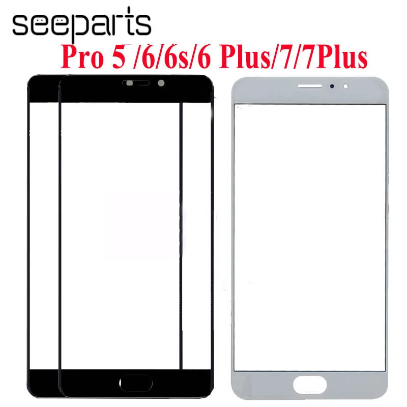 Meizu pro 5 внешняя стеклянная линза meizu pro 7 Plus Переднее стекло meizu pro 6 Plus панель экрана Запасные части meizu pro 7 переднее стекло