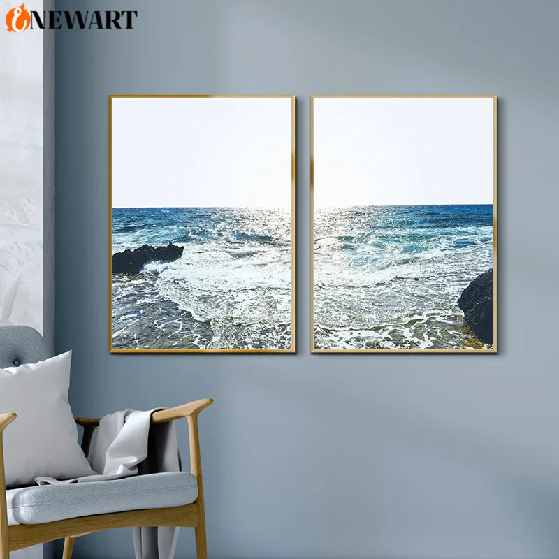 Настенный постер с ландшафтом современное художественное украшение на стену в