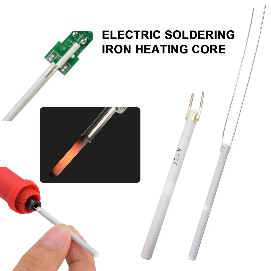 

Electric Heater for Soldering Iron with Adjustable Temperature 220V 60W Ceramic Internal Heating Element for Welding 908 908S
