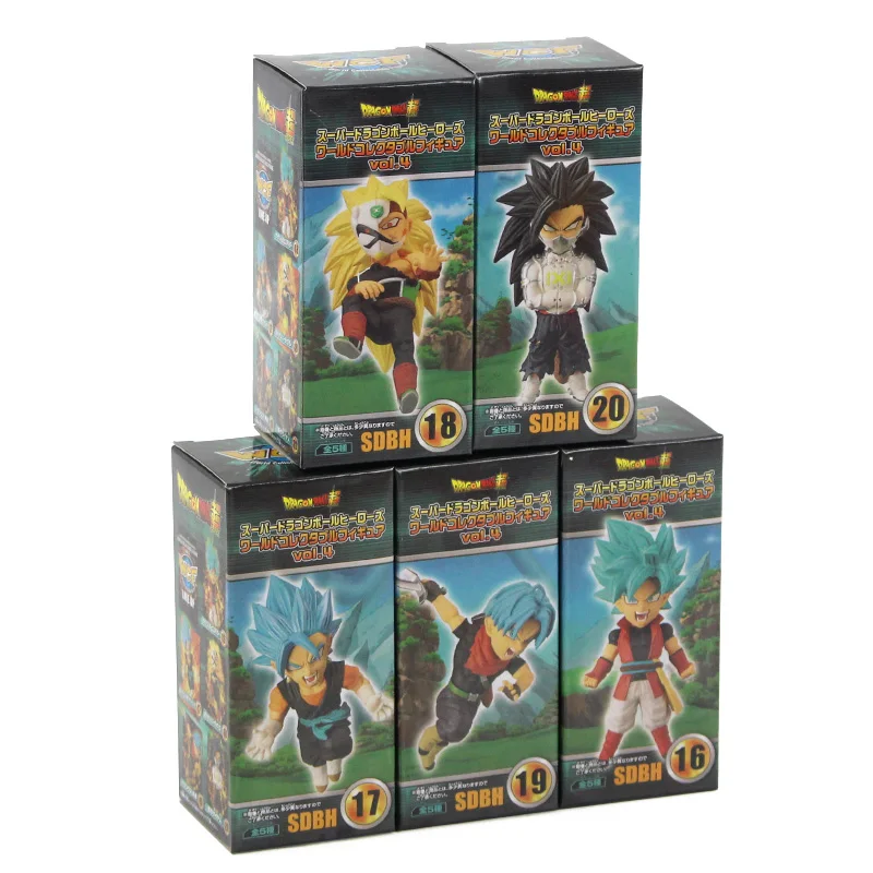 5 шт./лот SDBH Dragon Ball фигурки WCF SSJ Zeno Сон Гоку Вегета Trunks vegetto Аватар Majin Towa лопуха Супер Saiyan модель игрушки
