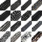 Натуральный Камень Черная Серия драгоценные камни бисер обсидиан камень из вулканической лавы Агаты Круглые бусины для изготовления ювелирных изделий, украшения своими руками, на возраст от 4 до 12 лет мм