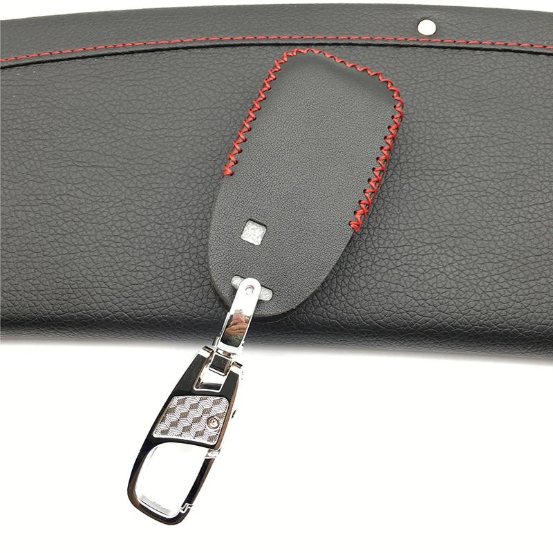 

2018 Special offer genuine leather car cover case style key chain ring For Subaru BRZ XV Forester Legacy Outback car keys shell