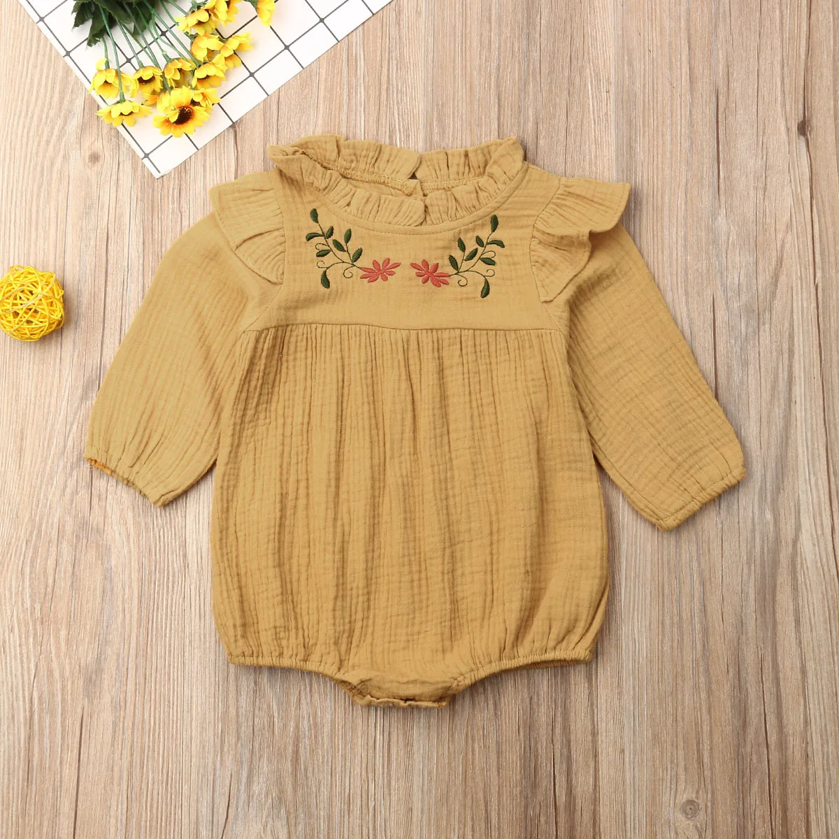 Осенние боди принцессы для новорожденных девочек комбинезон с длинными рукавами