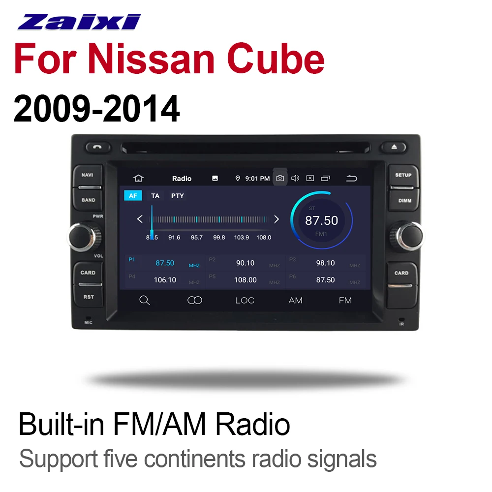 Для Nissan Cube 2009 ~ 2014 2din автомобильный Android 9 GPS навигация мультимедийный плеер