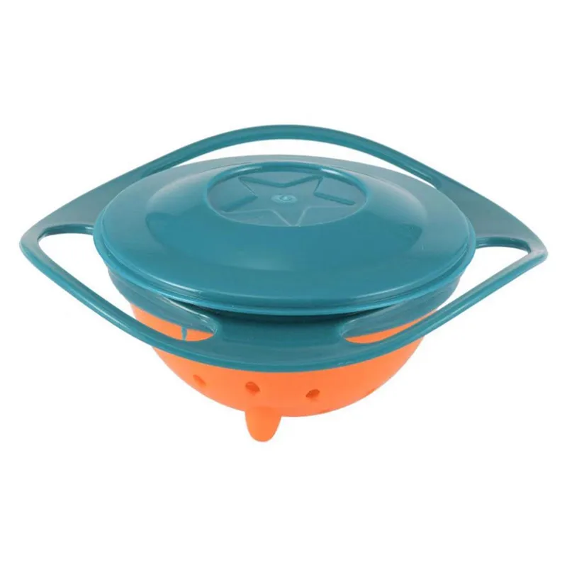 Детские милые детские Гироскопическая чаша для кормления Универсальный Разлива