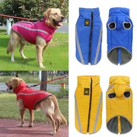 big dog vest waterproof pet jacket coat winter warm dog clothes for medium large dogs reflective clothing labrador outfit