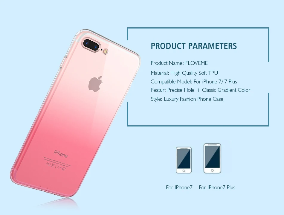 Градиентный прозрачный ТПУ Телефон чехол для IPhone 6 6S 7 8 Plus ультра тонкий прозрачный защитный чехол для IPhone X XS Max XR Fundas