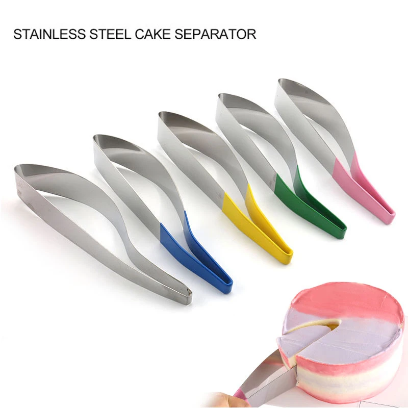 

Stainless Steel Cake Slicer Cookie Fondant Dessert Cutters Bread Pastry Divider Mold Food Clamping Device Kitchen Baking Tools