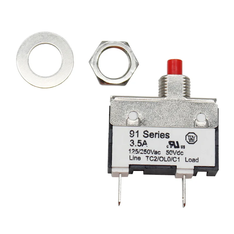 Kuoyuh 0 5a 1A 2A 3A 3.5A 4A 10A Мини выключатель цепи с ручным сбросом защита от перегрузки