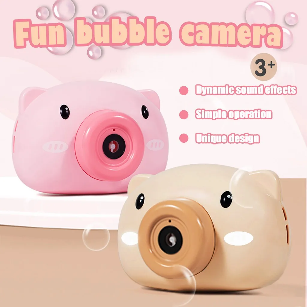 

New Bubble Blower Machine Toy Children Electric Bubble Machine Toy Light Music Square Toy Outdoor Automatic Bubble Maker
