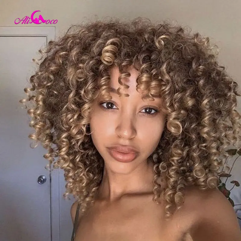 

Purple Short Loose Wave Wigs Brazilian Wavy Human Hair Wigs For Black Women Remy Bob Wig With Bang Full Machine Made Wigs