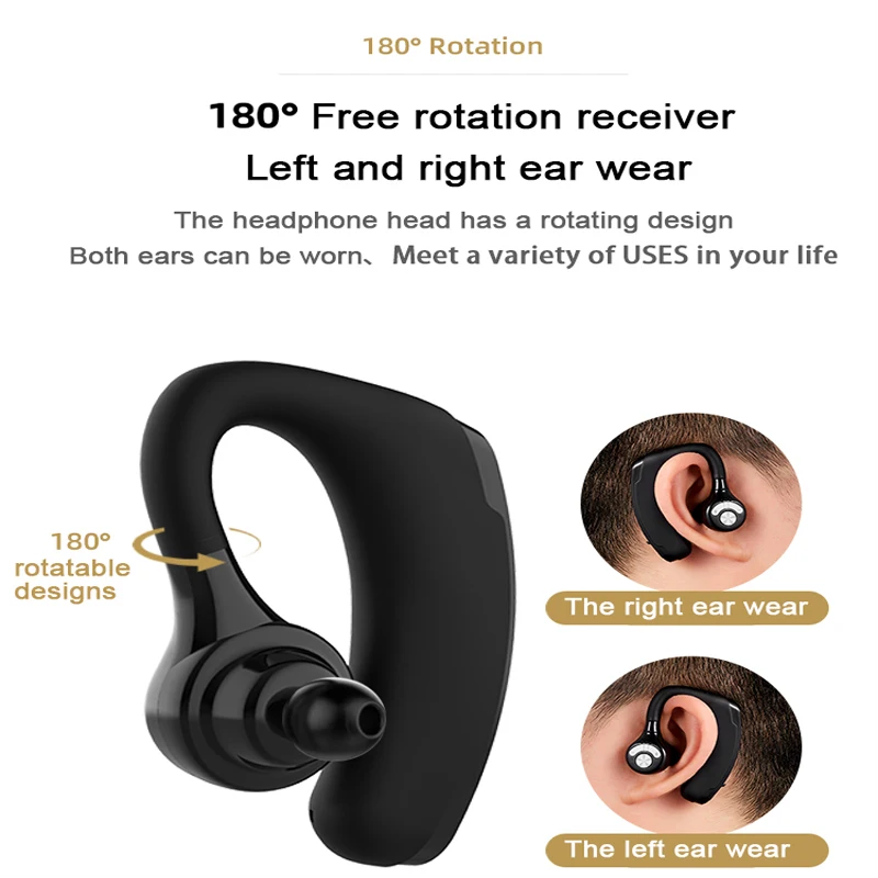 Heaton, беспроводная bluetooth-гарнитура, новинка, для офиса, гарнитура, с крючком, Bluetooth, наушники с микрофоном, с управлением, вкладыши V 5,0